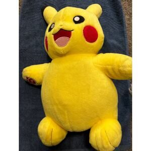 Pikachu Pokemon BUILD-A-BEAR BAB Yellow 17" Stuffed Animal Plush Toy